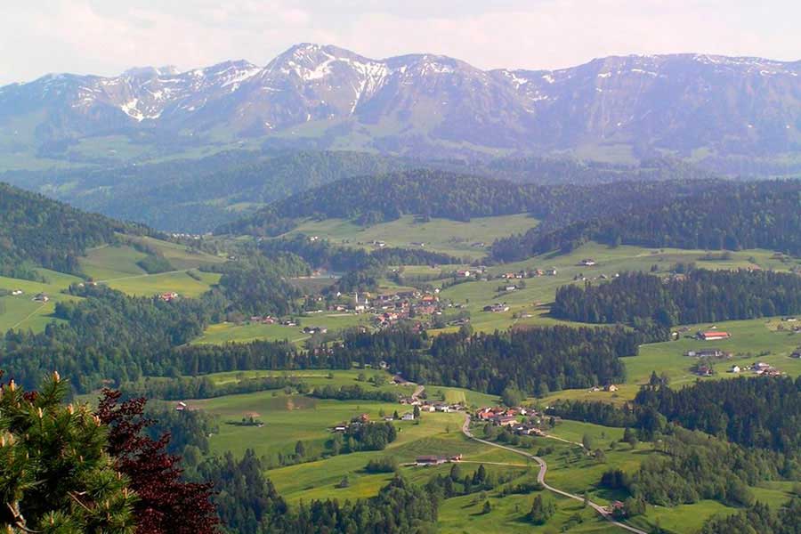 Eine schöne BIketour von Sibratsgfäll , über Hittisau und Krumbach.