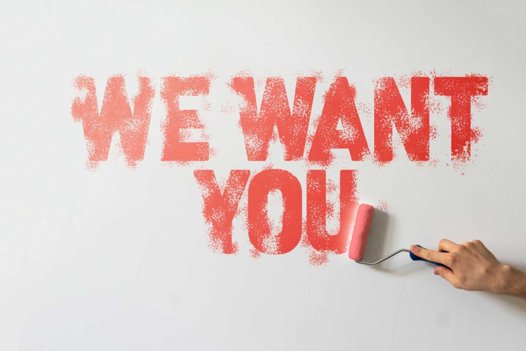 Wir suchen Dich - hier findest Du die aktuelle Stellenausschreibung.